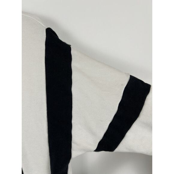 Adidas Equipment Black White Stripe Mock Neck Sweater Sweatshirt Dress Small - Picture 8 of 9